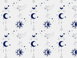 Blue Suns Astrology Vinyl Wrap Pattern~Rwraps Series 914 Digitally Printed Vinyl Wrap~0
