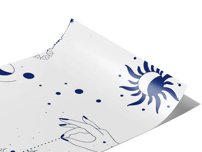 Blue Suns Astrology Vinyl Wraps~Rwraps Series 914 Digitally Printed Vinyl Wrap~0