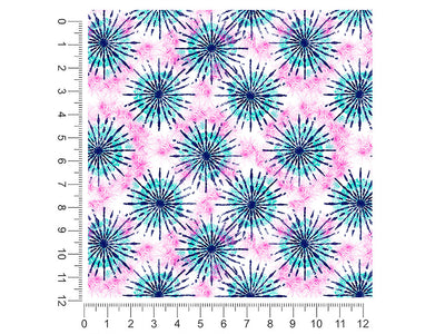 blue sunshine tie dye 1ft x 1ft Craft Sheets