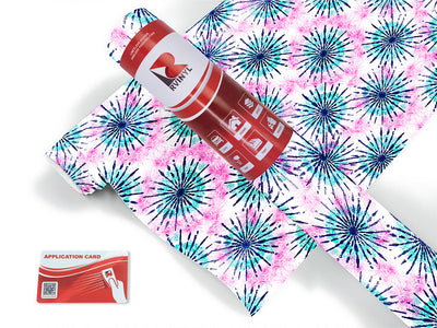 blue sunshine tie dye Craft Vinyl Roll