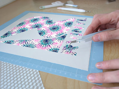 blue sunshine tie dye Easy Weed Craft Vinyl