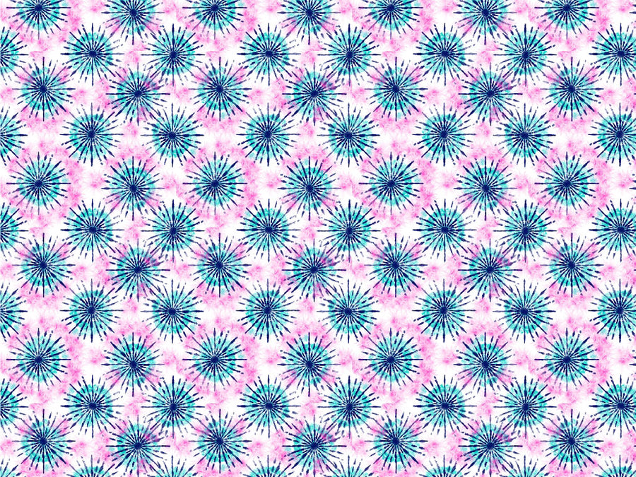 Blue Sunshine Tie Dye Vinyl Wrap Pattern~Rwraps Series 914 Digitally Printed Vinyl Wrap~0
