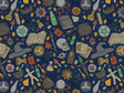Blue Tails Witch Vinyl Wrap Pattern~Rwraps Series 914 Digitally Printed Vinyl Wrap~0