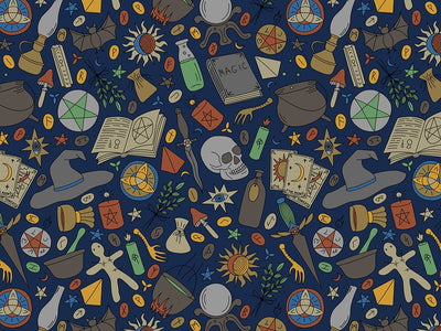Blue Tails Witch Vinyl Wrap Pattern~Rwraps Series 914 Digitally Printed Vinyl Wrap~0