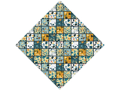 Blue Tile Vinyl Wrap Pattern