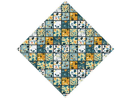 Blue Tile Vinyl Wrap Pattern