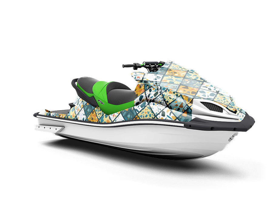 Blue Tile Jet Ski Vinyl Customized Wrap