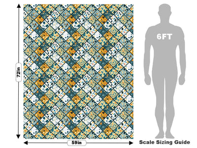 Blue Tile Vehicle Wrap Scale~Rwraps Series 914 Blue Tile Measurements~2