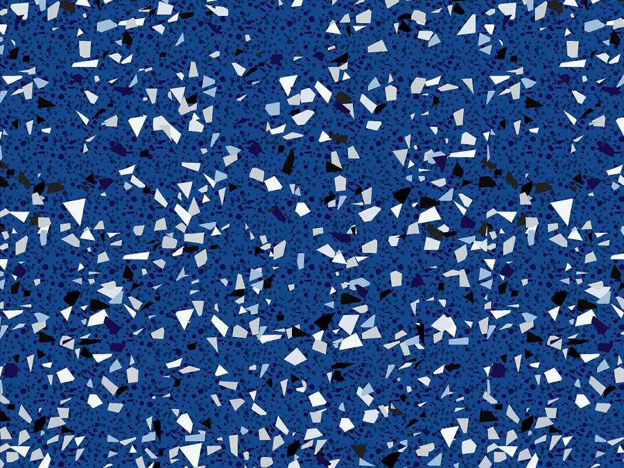 Blue  Terrazzo Vinyl Wrap Pattern~Rwraps Series 914 Digitally Printed Vinyl Wrap~0