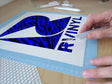 blue tiger animal print Easy Weed Craft Vinyl