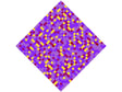 Blue Violet Pixel Vinyl Wrap Pattern