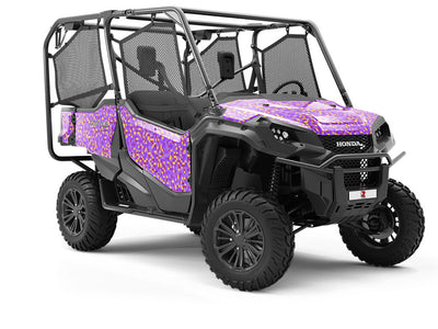 Blue Violet Pixel Utility Vehicle Vinyl Wrap
