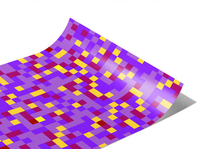 Blue Violet Pixel Vinyl Wraps~Rwraps Series 914 Digitally Printed Vinyl Wrap~0