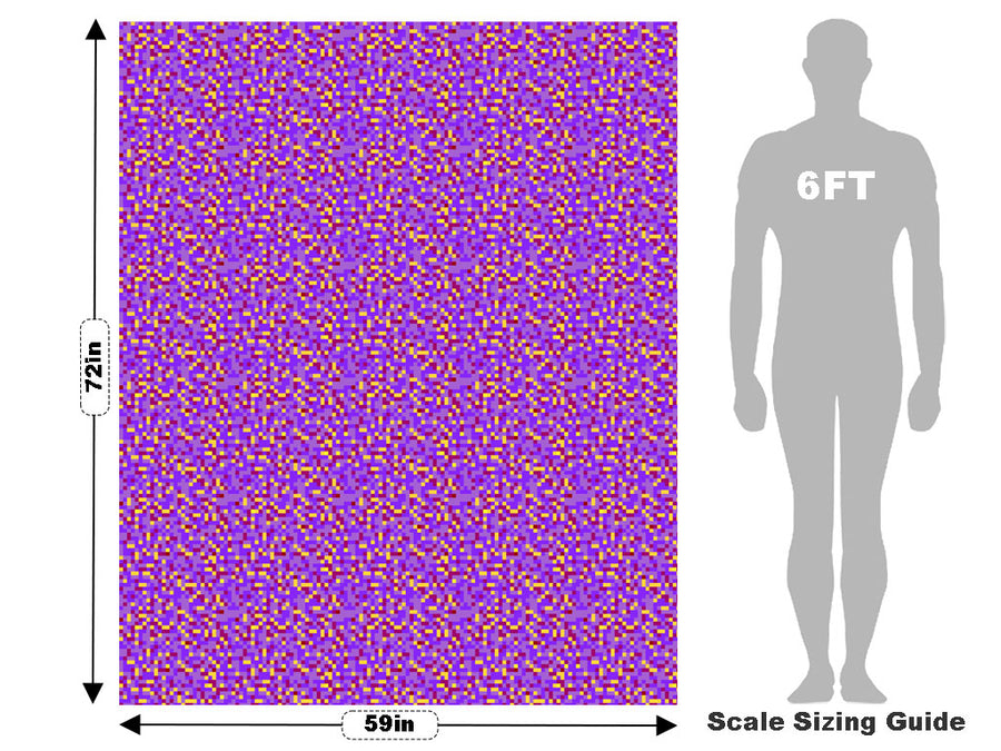 Blue Violet Pixel Vehicle Wrap Scale~Rwraps Series 914 Blue Violet Pixel Measurements~1