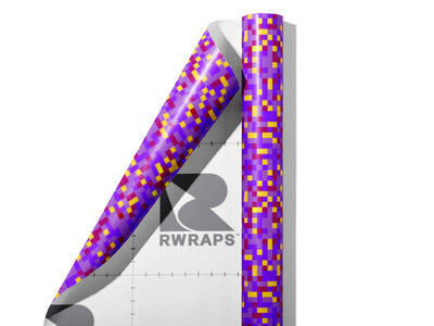 Blue Violet Pixel Wrap Film Sheets~Rwraps Series 914 Blue Violet Pixel Scrolled Sheet~3