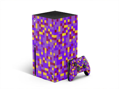blue violet pixel XBOX DIY Decal