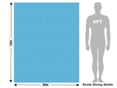 Blue Waves Tile Vehicle Wrap Scale~Rwraps Series 914 Blue Waves Tile Measurements~2