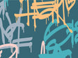 Blue Wilderness Graffiti Vinyl Wrap Pattern~Rwraps Series 914 Digitally Printed Vinyl Wrap~0