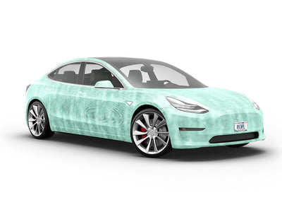 Blue Willow Gemstone Vehicle Vinyl Wrap