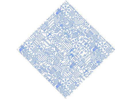 Blue York Americana Vinyl Wrap Pattern