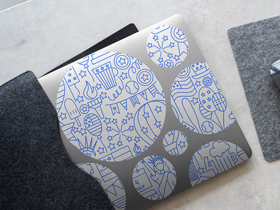 blue york  DIY Laptop Stickers