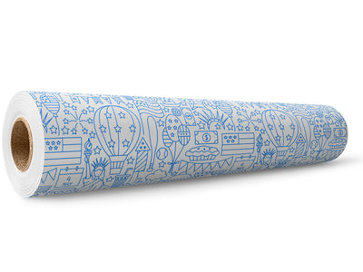 Blue York Americana Wrap Film Wholesale Roll~Rwraps Series 914 Digitally Printed Vinyl Roll~5