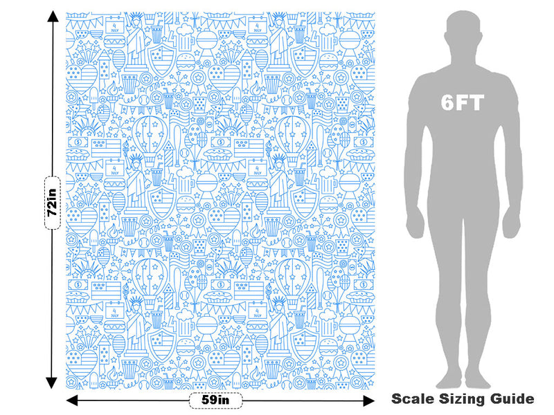 Blue York Americana Vehicle Wrap Scale~Rwraps Series 914 Blue York Americana Measurements~2