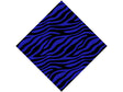 Blue Zebra Vinyl Wrap Pattern