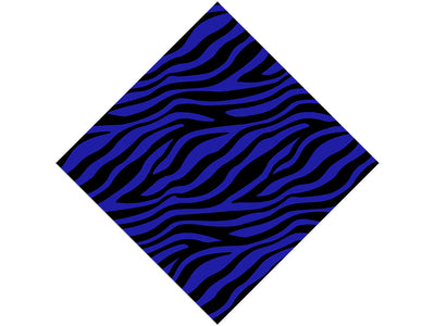 Blue Zebra Vinyl Wrap Pattern