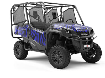 Blue Zebra Utility Vehicle Vinyl Wrap
