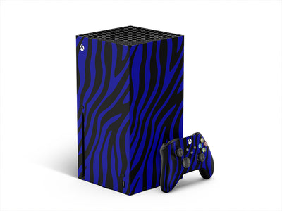 blue zebra animal print XBOX DIY Decal
