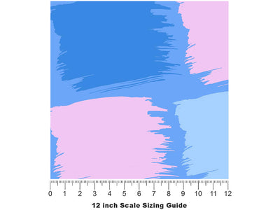 Bluebell  Brick Vinyl Film Pattern Size 12 inch Scale~Rwraps Bluebell  Brick Sizing Chart~3