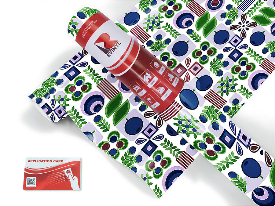 blueberries abound mosaic Craft Vinyl Roll