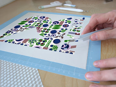 blueberries abound mosaic Easy Weed Craft Vinyl
