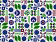Blueberries Abound Mosaic Vinyl Wrap Pattern~Rwraps Series 914 Digitally Printed Vinyl Wrap~0