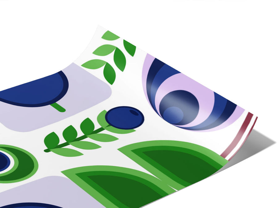 Blueberries Abound Mosaic Vinyl Wraps~Rwraps Series 914 Digitally Printed Vinyl Wrap~0