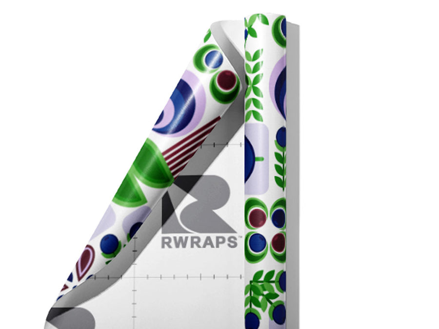 Blueberries Abound Mosaic Wrap Film Sheets~Rwraps Series 914 Blueberries Abound Mosaic Scrolled Sheet~3