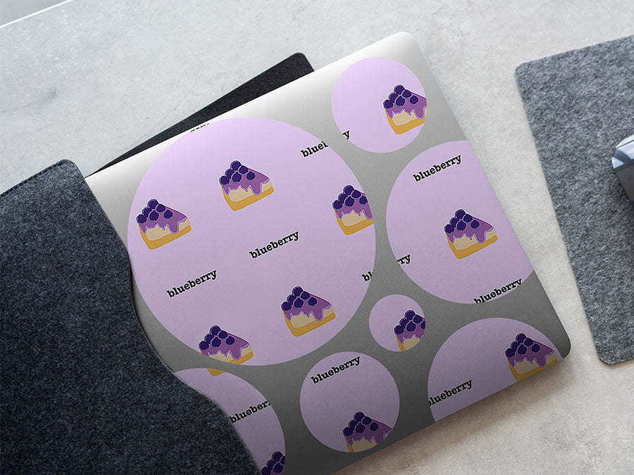 blueberry pie fruit DIY Laptop Stickers