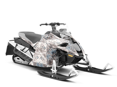Bluestar Tile Custom Wrapped Snowmobile