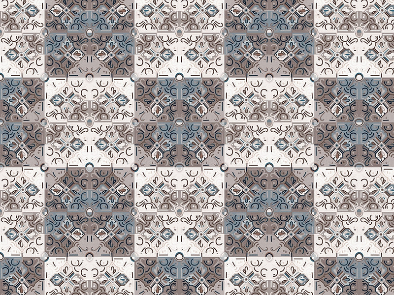 Bluestar Tile Vinyl Wrap Pattern~Rwraps Series 914 Digitally Printed Vinyl Wrap~0