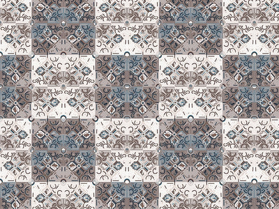 Bluestar Tile Vinyl Wrap Pattern~Rwraps Series 914 Digitally Printed Vinyl Wrap~0