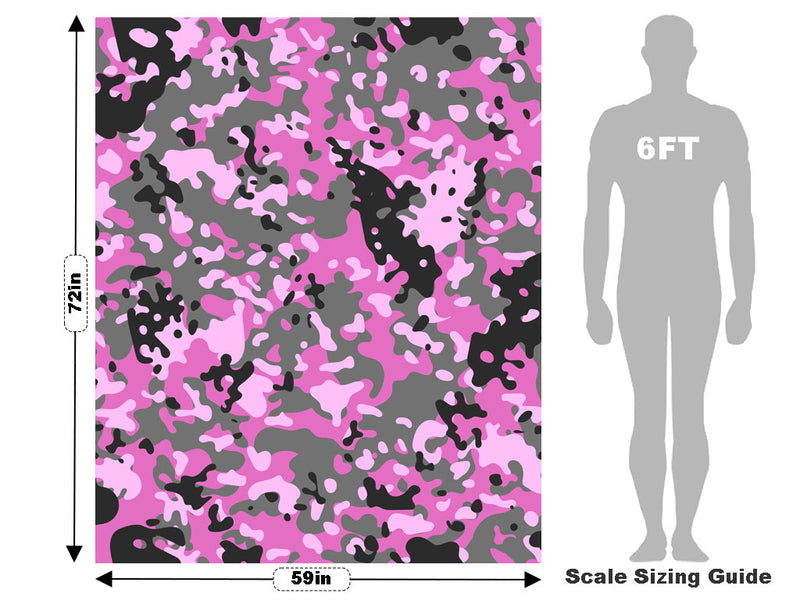 Blush Multicam Camouflage Vehicle Wrap Scale~Rwraps Series 914 Blush Multicam Camouflage Measurements~2