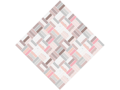 Blush Pink Brick Vinyl Wrap Pattern
