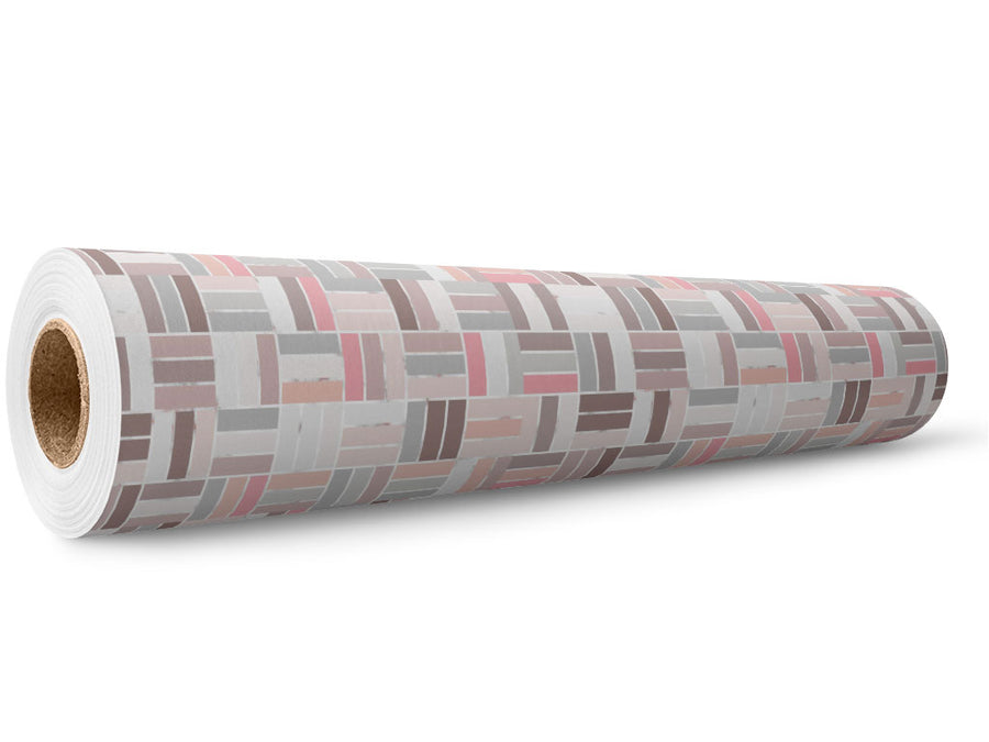 Blush Pink Brick Wrap Film Wholesale Roll~Rwraps Series 914 Digitally Printed Vinyl Roll~5