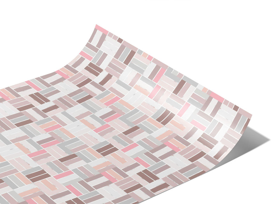 Blush Pink Brick Vinyl Wraps~Rwraps Series 914 Digitally Printed Vinyl Wrap~1