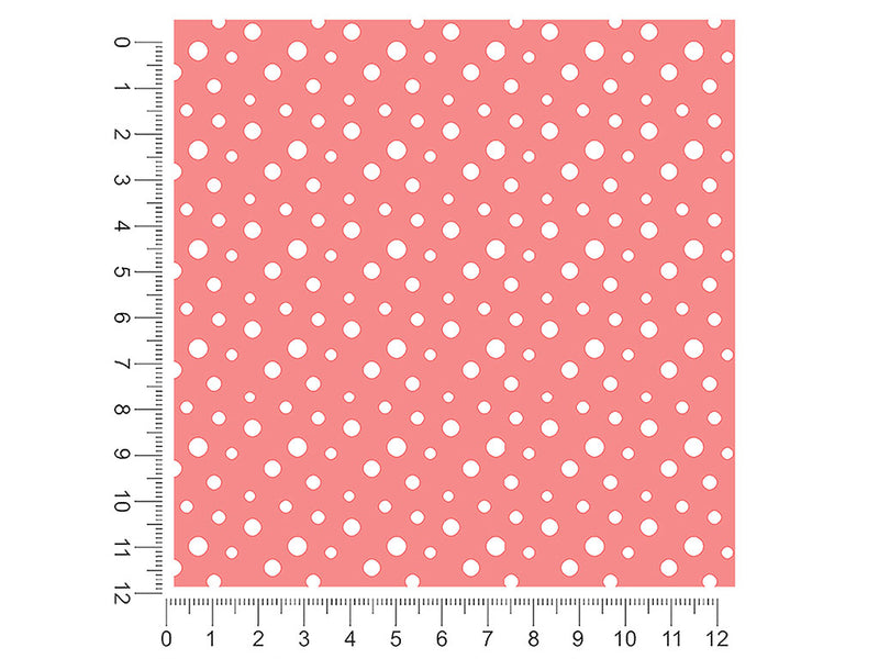 blush pink polka dot 1ft x 1ft Craft Sheets