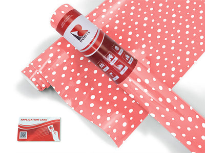 blush pink polka dot Craft Vinyl Roll