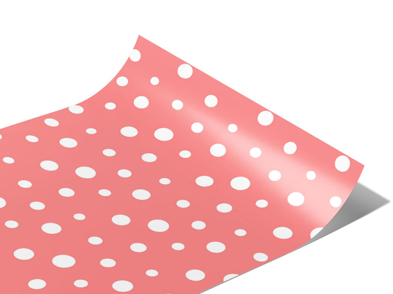 Blush Pink Polka Dot Vinyl Wraps~Rwraps Series 914 Digitally Printed Vinyl Wrap~0
