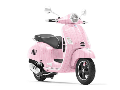 Blush  Wood Plank Vespa Scooter Wrap Film
