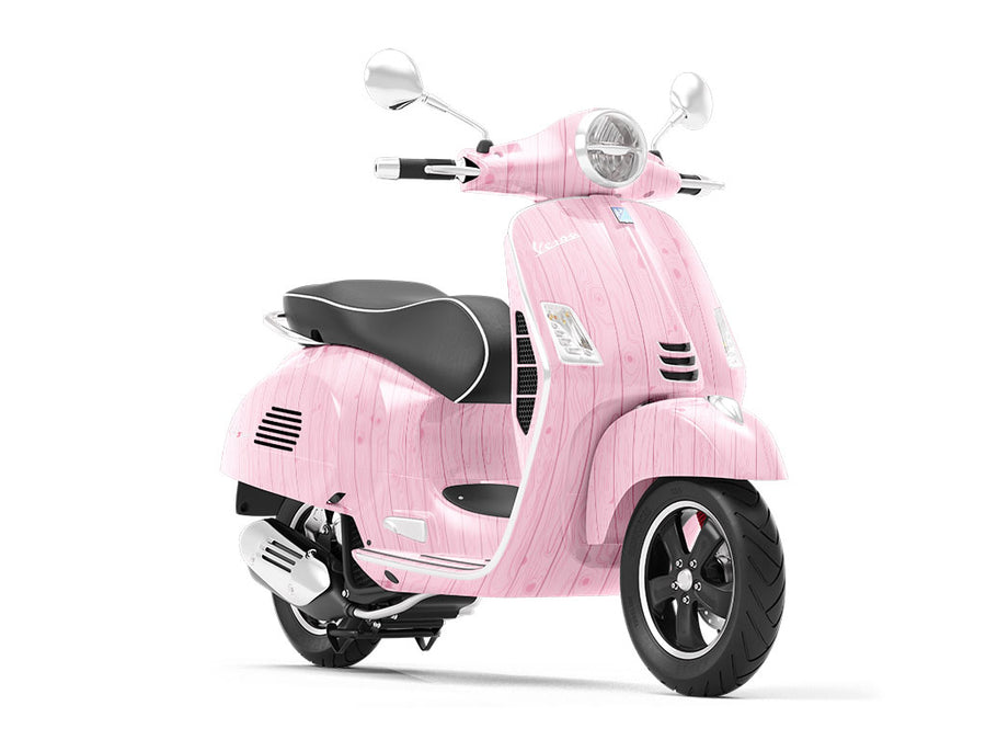 Blush  Wood Plank Vespa Scooter Wrap Film